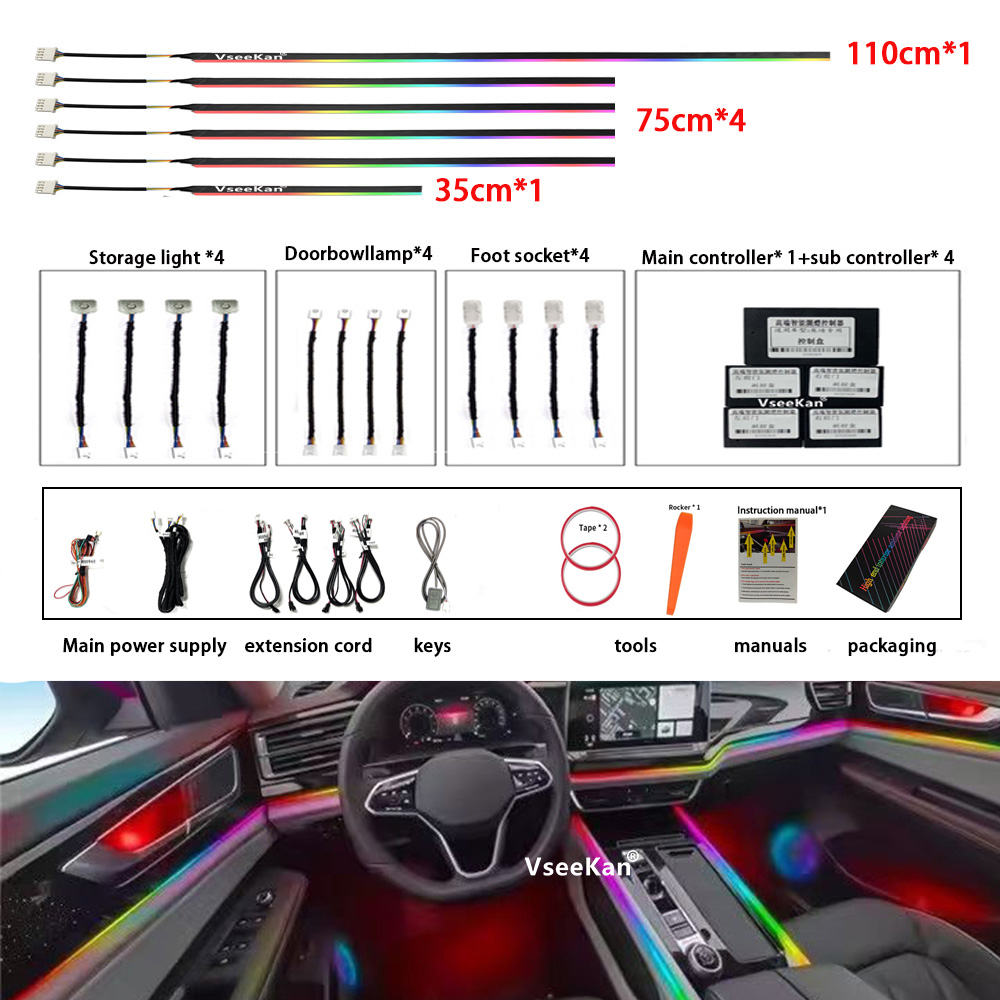 Led Gaming Light Strip - 18 in 1 LED Symphony Ambient