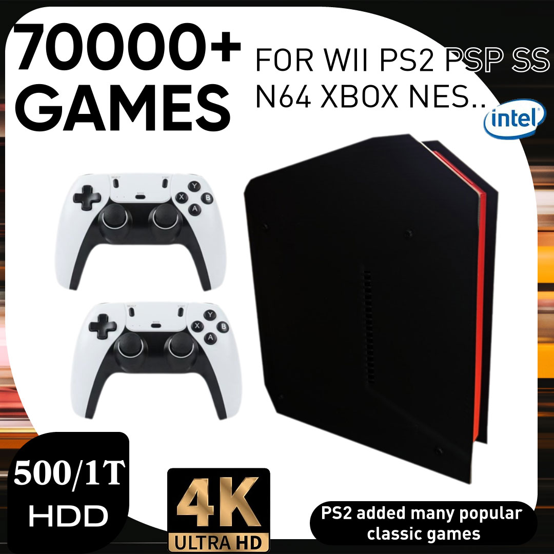 Gaming Console Cartoon - X4 Retro Video Game Console With