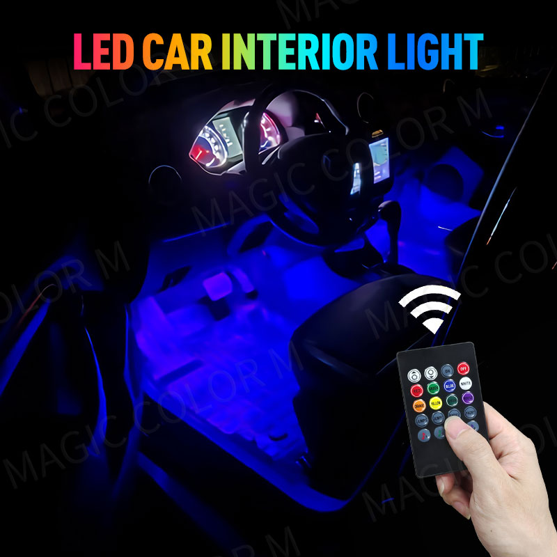 48/72 Led Car Foot Ambient Lig - Led Gaming Light Strip recension och pris