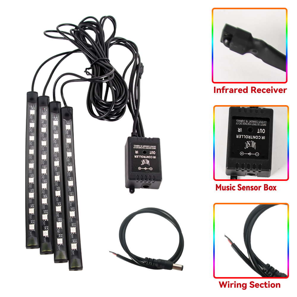 12V Car Motors Decor Lamp 4IN1 - Led Gaming Light Strip recension och pris