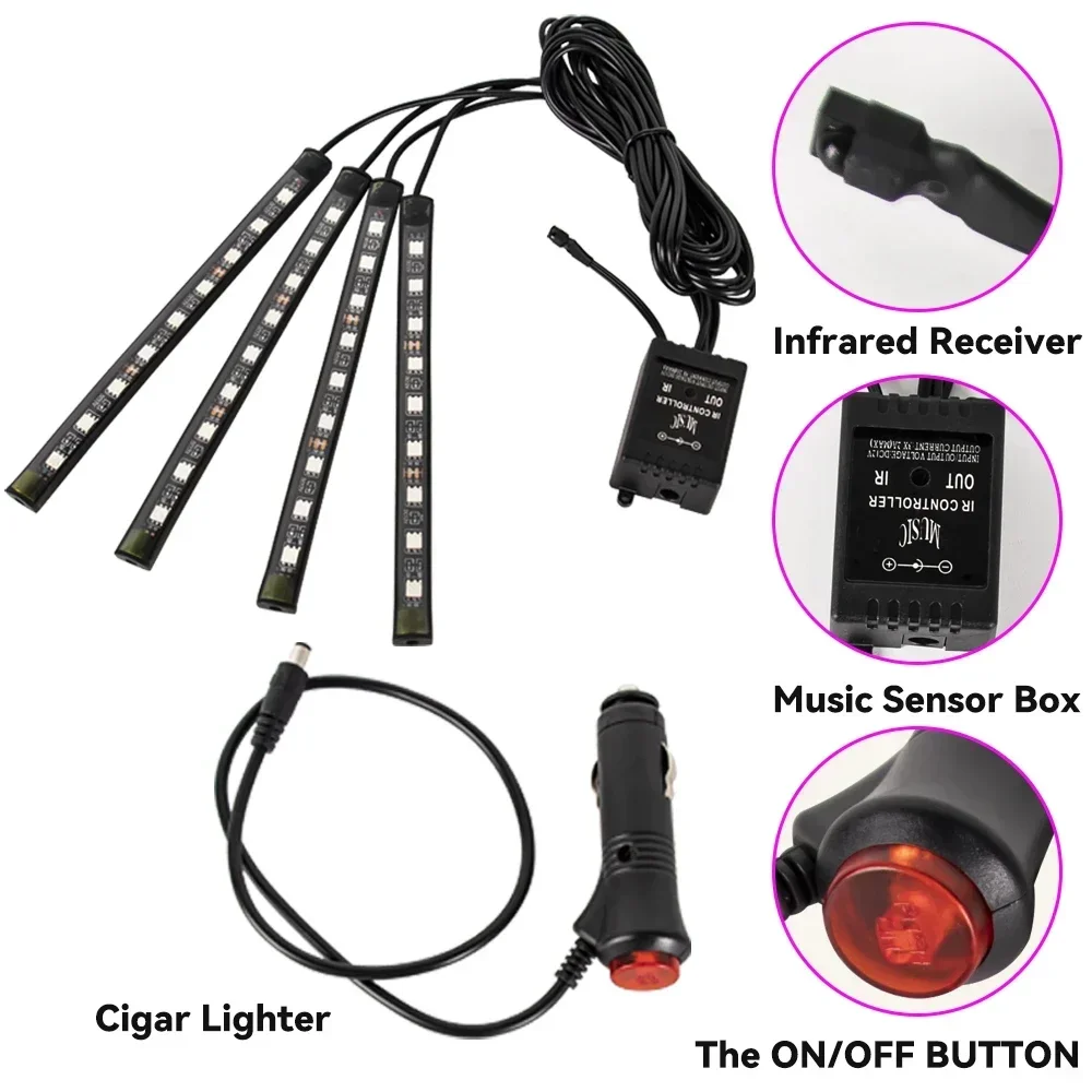 Neon LED RGB Car Underglow Bot - Led Gaming Light Strip recension och pris