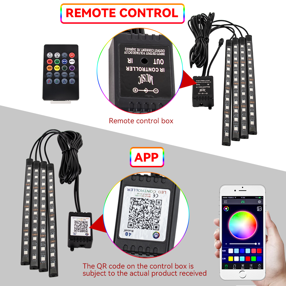 RGB LED Motorcycle Atmosphere  - Led Gaming Light Strip recension och pris