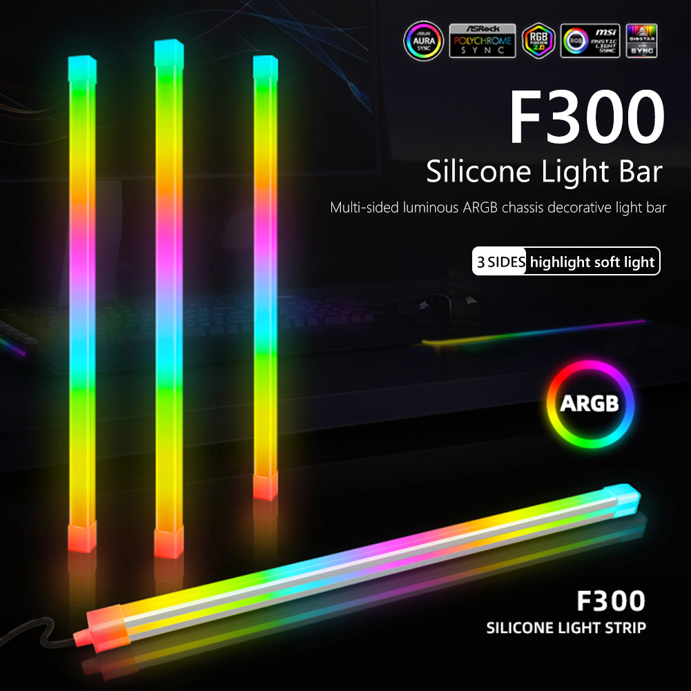 1/2PCS COOLMOON 30cm Aluminum  - Led Gaming Light Strip recension och pris