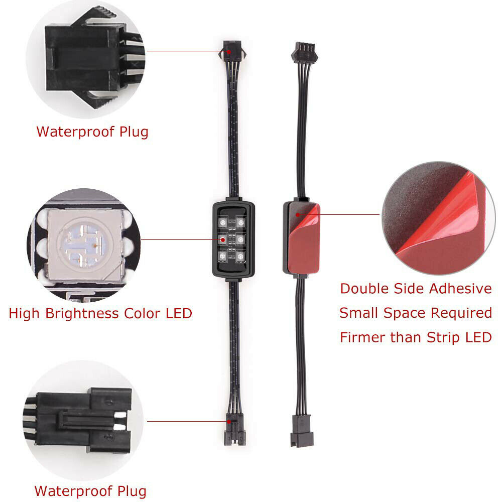 Niscarda Car Motorcycle RGB LE - Led Gaming Light Strip recension och pris