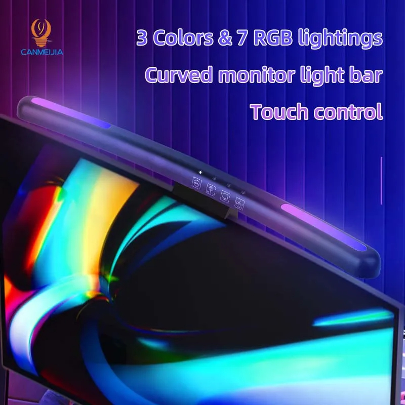 Curved LED Monitor Light Bar U - Led Gaming Light Strip recension och pris